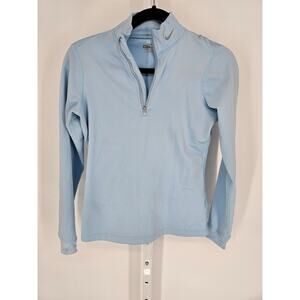 Nike Women's Blue Flt Dry Quater Zip Long Sleeve Sweatshirt Size M